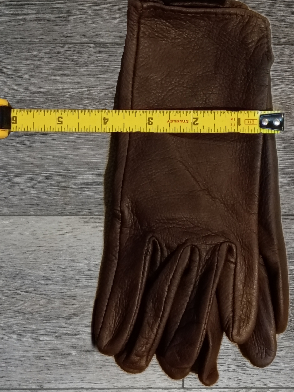 Geier Deerskin Brown Men’s Driving Gloves - Size 6 - Picture 4 of 5